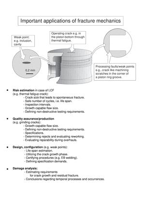 machine elements volume 1B, Important applications of fracture mechanics