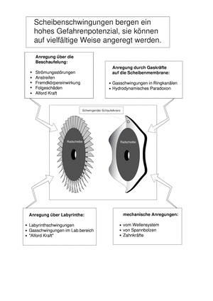 Band Maschinenelemente 1B, Scheibenschwingungen bergen ein hohes Gefahrenpotenzial, sie können auf vielfältige Weise angeregt werden.