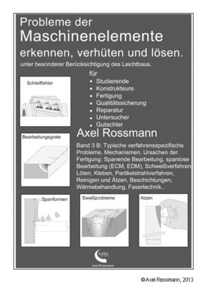 Band Maschinenelemente 3B Cover, Spanende Bearbeitung, spanlose Bearbeitung (ECM, EDM), Schmelzschweißverfahren, Widerstandsschweißen, Elektronenstrahlschweißen, Reibschweißen, Diffusionsschweißen, Löten, Kleben